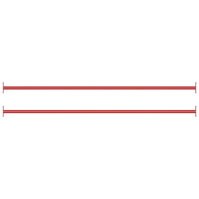 Sbarre da Gioco 2 pz 125 cm in Acciaio Rosso