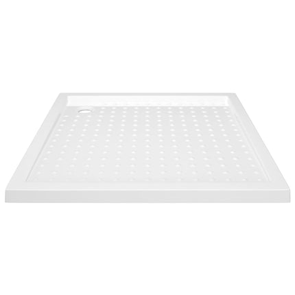 Piatto Doccia con Superficie Puntinata Bianco 90x90x4 cm in ABS