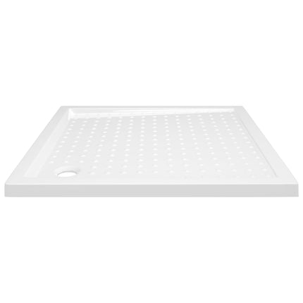 Piatto Doccia con Superficie Puntinata Bianco 80x80x4 cm in ABS