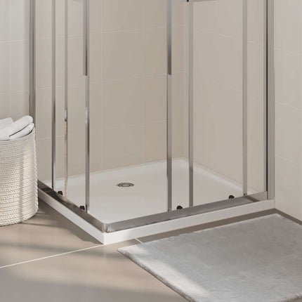 Piatto Doccia in ABS Rettangolare Bianco 80x90 cm