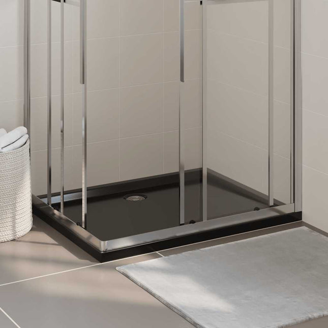 Piatto Doccia in ABS Rettangolare Nero 80x110 cm