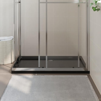 Piatto Doccia in ABS Rettangolare Nero 80x120 cm