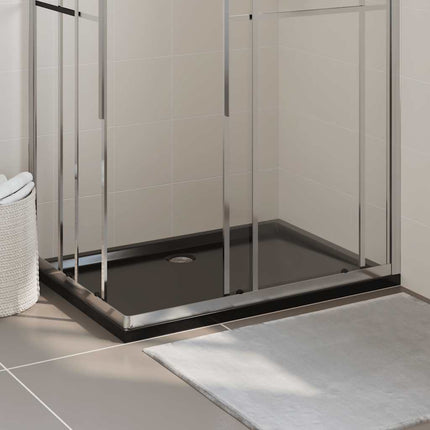 Piatto Doccia in ABS Rettangolare Nero 80x120 cm