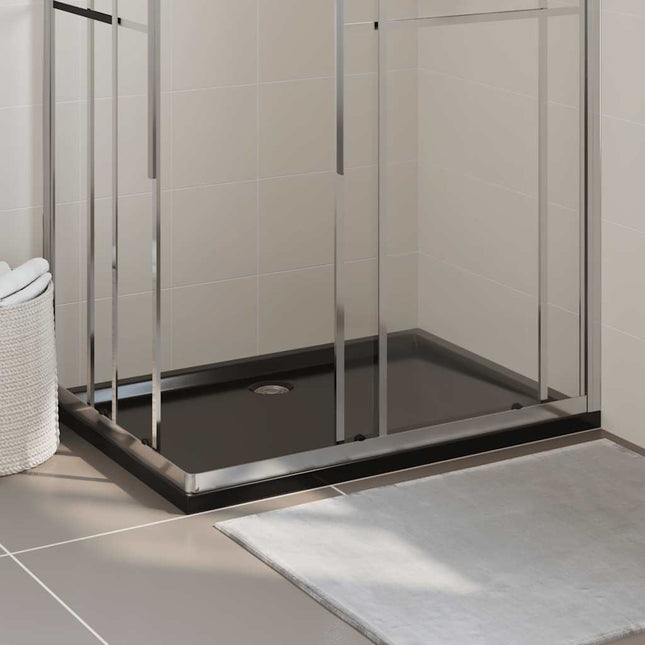 Piatto Doccia in ABS Rettangolare Nero 80x120 cm