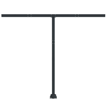 Set Pali per Tenda da Sole Antracite 300x245 cm Ferro
