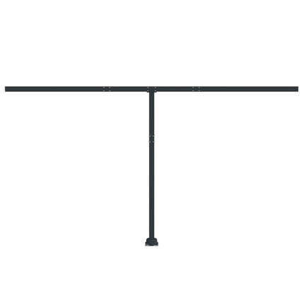 Set Pali per Tenda da Sole Antracite 450x245 cm Ferro