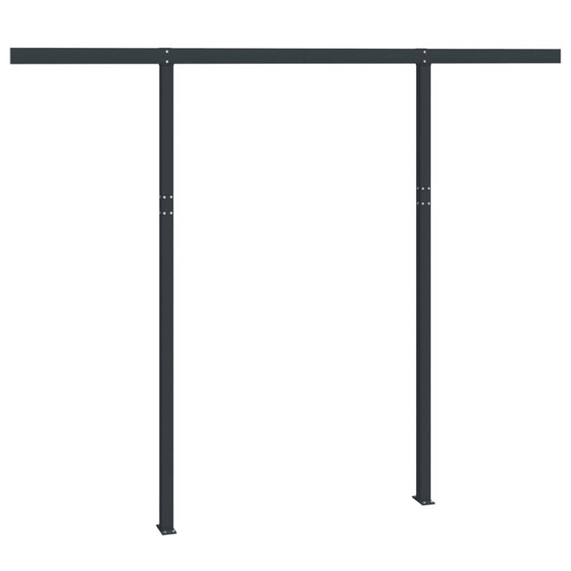 Set Pali per Tenda da Sole Antracite 300x245 cm Ferro