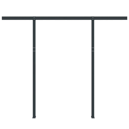 Set Pali per Tenda da Sole Antracite 300x245 cm Ferro
