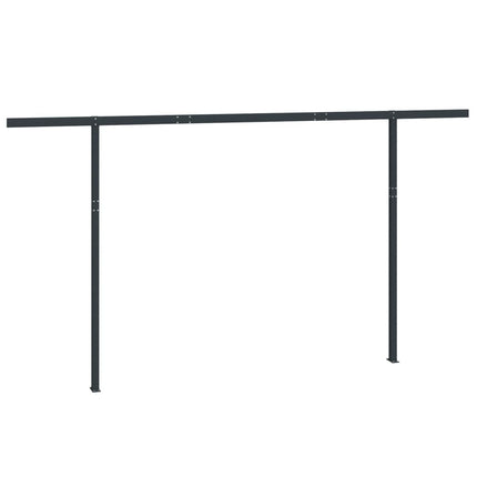 Set Pali per Tenda da Sole Antracite 450x245 cm Ferro