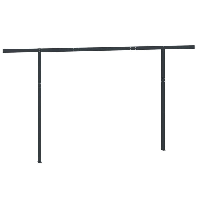 Set Pali per Tenda da Sole Antracite 450x245 cm Ferro