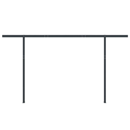 Set Pali per Tenda da Sole Antracite 450x245 cm Ferro