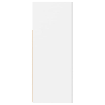 Credenza con Luci LED Bianca 115,5x30x75 cm