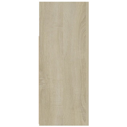 Credenza con Luci LED Rovere Sonoma 115,5x30x75 cm