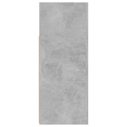 Credenza con Luci LED Grigio Cemento 115,5x30x75 cm