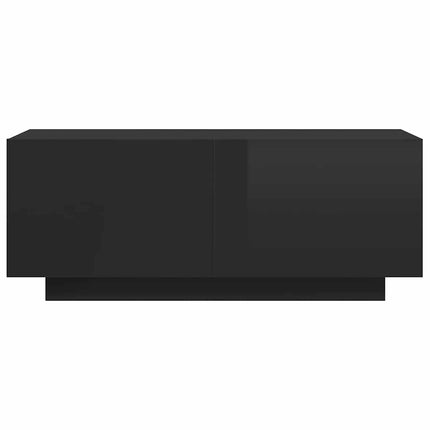 Mobile Porta TV Nero Lucido 100x35x40 cm in Legno Multistrato