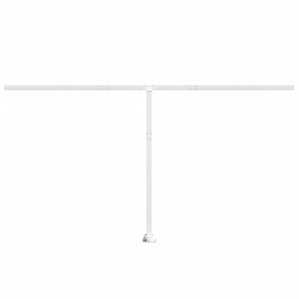 Set Pali per Tenda da Sole Bianco 450x245 cm Ferro