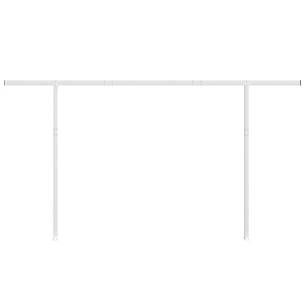 Set Pali per Tenda da Sole Bianco 450x245 cm Ferro