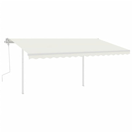 Set Pali per Tenda da Sole Bianco 450x245 cm Ferro