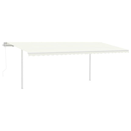 Set Pali per Tenda da Sole Bianco 600x245 cm Ferro