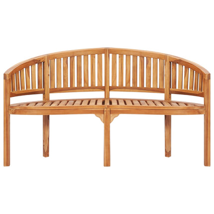 Set Salotto da Giardino 4 pz Design Curvo in Massello di Teak