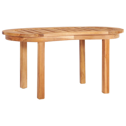 Set Salotto da Giardino 4 pz Design Curvo in Massello di Teak