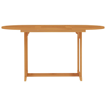 Set da Pranzo da Giardino 5 pz in Legno Massello di Teak