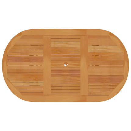 Set da Pranzo da Giardino 7 pz in Legno Massello di Teak