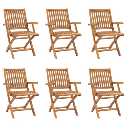 Set da Pranzo da Giardino 7 pz in Legno Massello di Teak