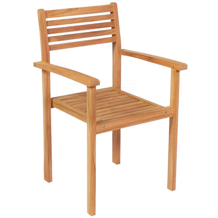 Set da Pranzo da Giardino 7 pz in Legno Massello di Teak