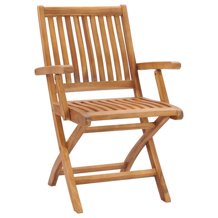 Set da Pranzo da Giardino 5 pz in Legno Massello di Teak