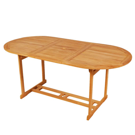 Set da Pranzo da Giardino 7 pz in Legno Massello di Teak