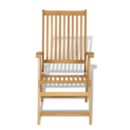 Set da Pranzo da Giardino 7 pz in Legno Massello di Teak