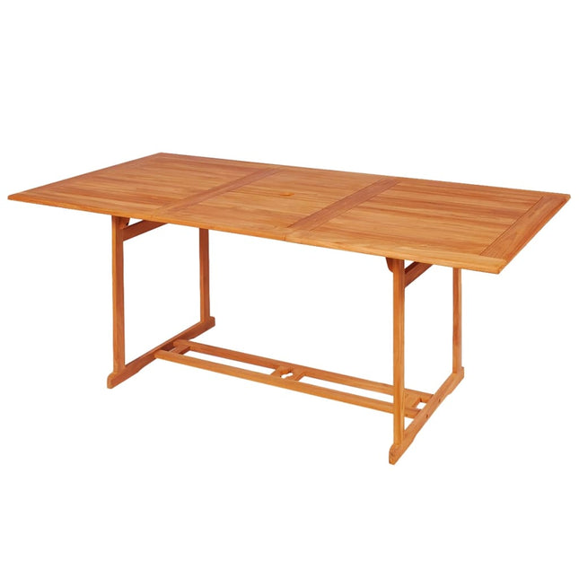 Set da Pranzo da Giardino 7 pz con Cuscini Legno di Teak