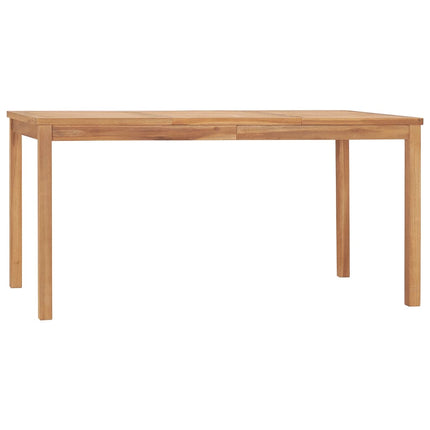 Set da Pranzo per Esterni 7 pz in Legno Massello di Teak