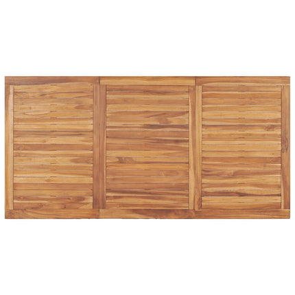 Set da Pranzo per Esterni 5 pz in Legno Massello di Teak