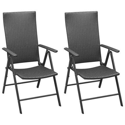 Set da Pranzo da Giardino 3 pz Nero e Marrone