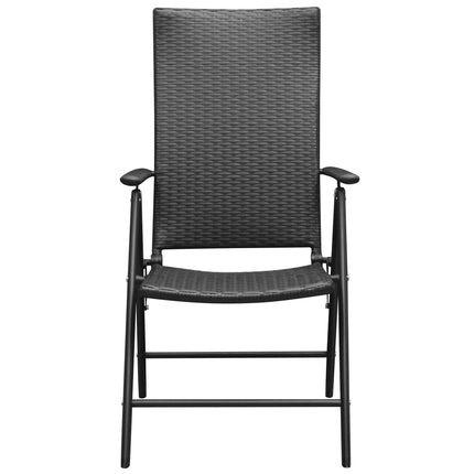 Set da Pranzo da Giardino 3 pz Nero e Marrone