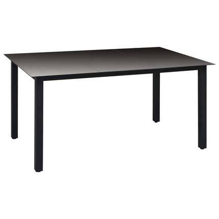 Set da Pranzo da Giardino 5 pz Nero e Marrone