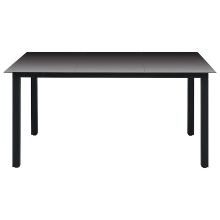 Set da Pranzo da Giardino 5 pz Nero e Marrone