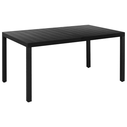 Set da Pranzo da Giardino 5 pz Nero e Marrone