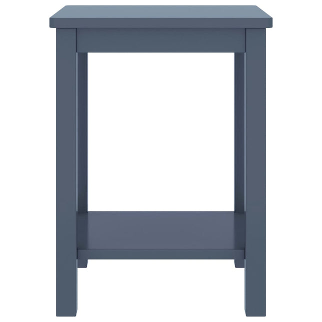 Comodino Grigio Chiaro 35x30x47 cm in Legno Massello di Pino