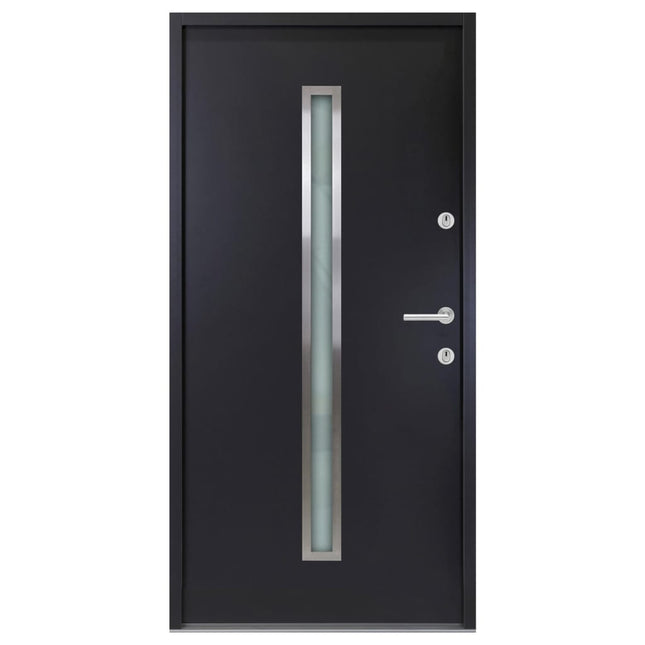 Porta Ingresso in Alluminio Antracite 110x207,5 cm