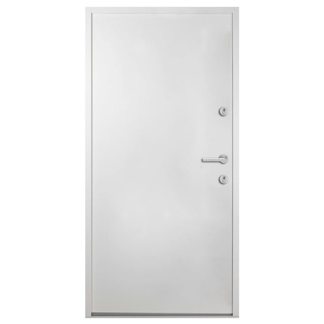 Porta Ingresso in Alluminio Bianca 90x200 cm
