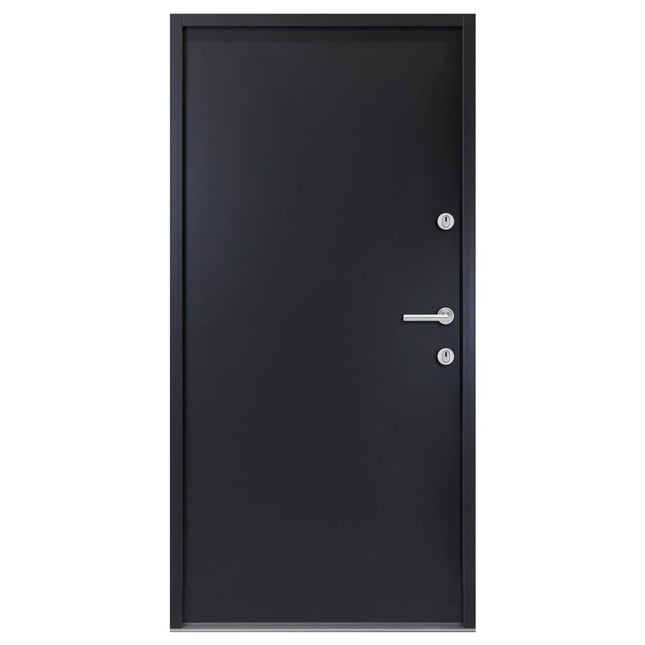 Porta Ingresso in Alluminio Antracite 100x200 cm