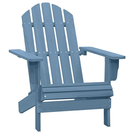 Sedia Giardino Adirondack in Legno Massello di Abete Blu