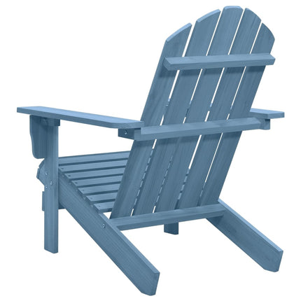 Sedia Giardino Adirondack in Legno Massello di Abete Blu