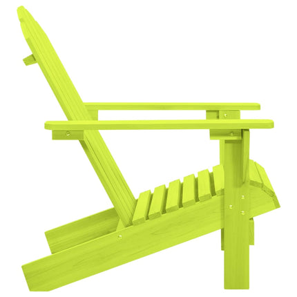 Sedia Giardino Adirondack in Legno Massello di Abete Verde