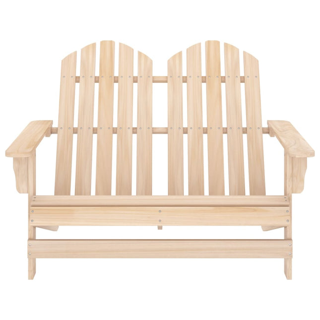 Sedia da Giardino Adirondack a 2 Posti in Legno di Abete