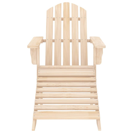 Sedia Adirondack con Poggiapiedi e Tavolo Massello di Abete