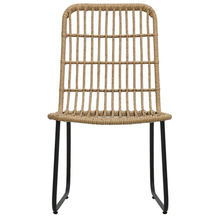 Set da Pranzo da Giardino 7 pz in Polyrattan e Vetro